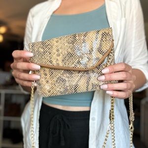 HOBO International Snakeskin Crossbody